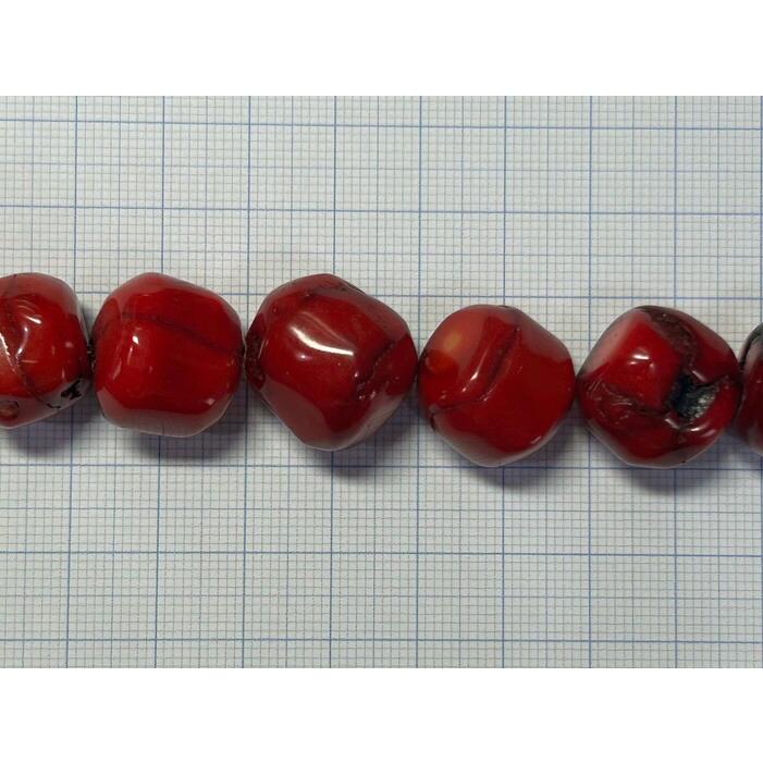 珊瑚(染色) ラウンド 約17〜18mm前後 大玉 真紅 連販売 サンゴ コーラル 山珊瑚 海竹 3000734 |  | 02