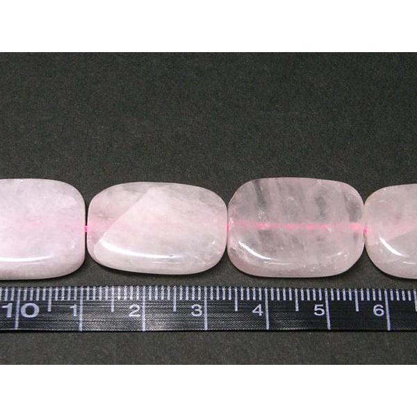 ローズクォーツ スクエア型 連販売 約23×15mm 3000938☆ : Bクラフト