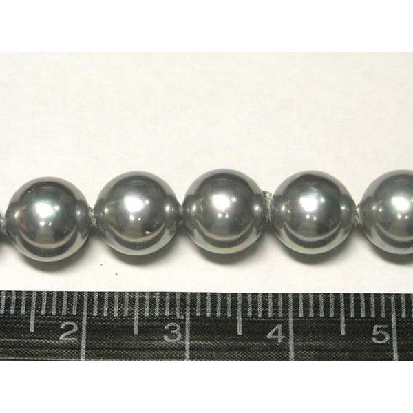 シェルパール ラウンド アッシュ 約8mm 連販売 3001043☆ : Bクラフト 