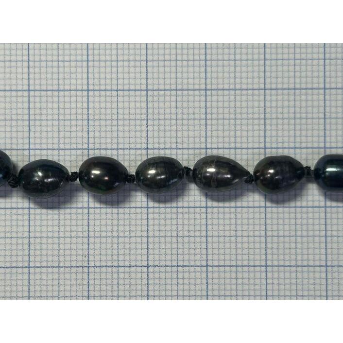 淡水パール 約10mm ブラックパール ライス型 連販売 約 真珠 パール アクセサリーパーツ 3001502 |  | 02