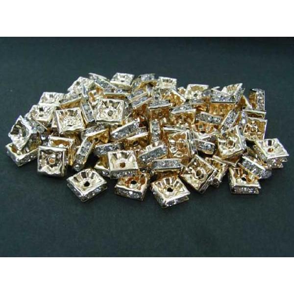 四角型 ロンデル ピンクゴールド 8mm 【100個入り】 6000165☆ |  | 03