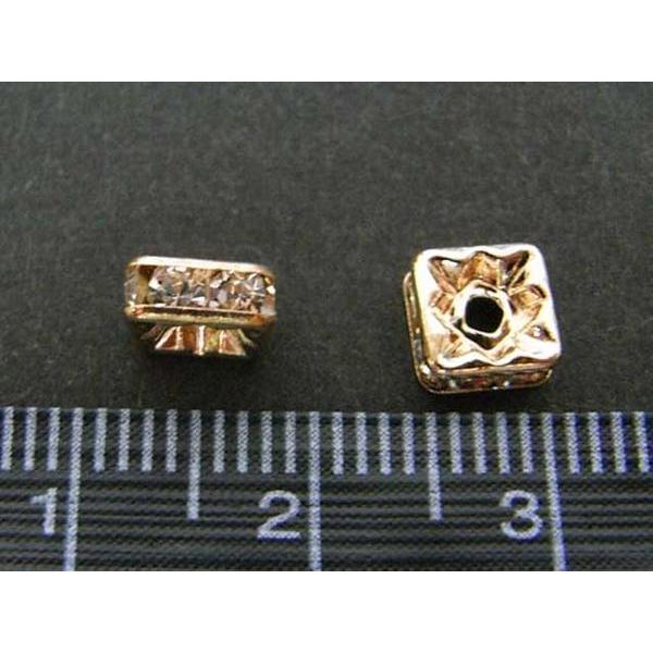 四角型 ロンデル ピンクゴールド 6mm 【100個入】 6000180☆ |  | 01