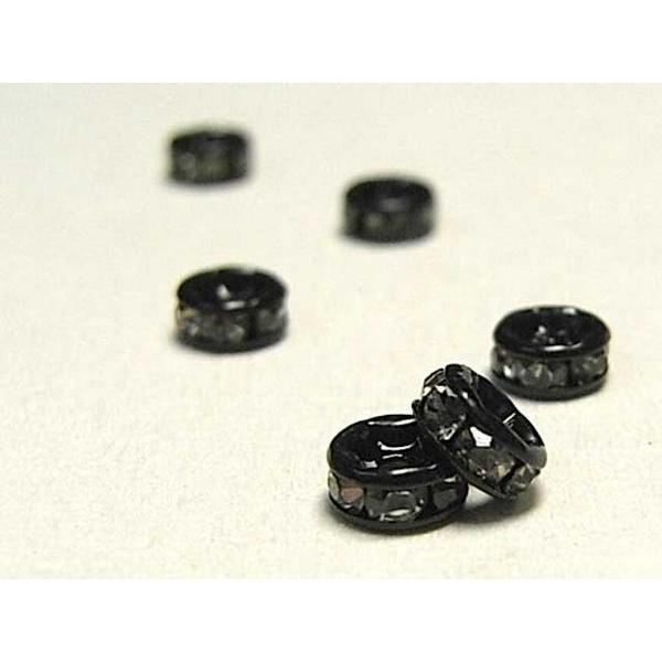平ロンデル ブラック 約4mm 【50個入り】 6000216☆ | 
