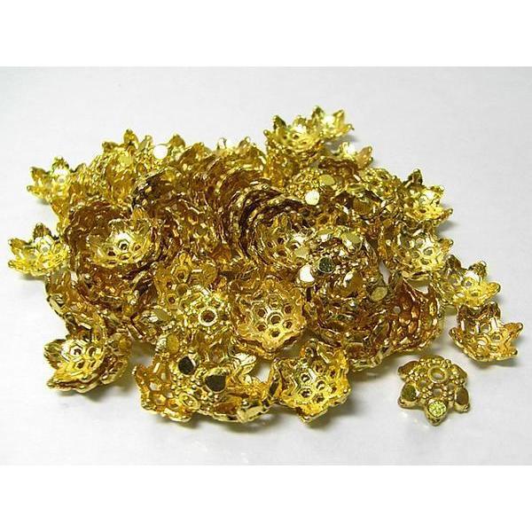 チベタン 座金スノー ゴールド 約10mm 100個セット 6000266☆ |  | 01