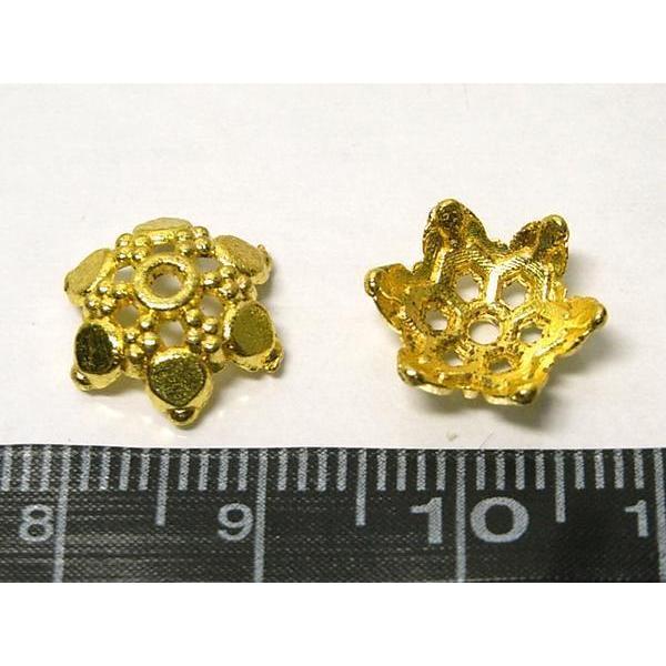 チベタン 座金スノー ゴールド 約10mm 100個セット 6000266☆ |  | 02