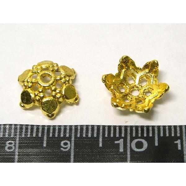 チベタン 座金スノー ゴールド 約10mm 100個セット 6000266☆ |  | 03