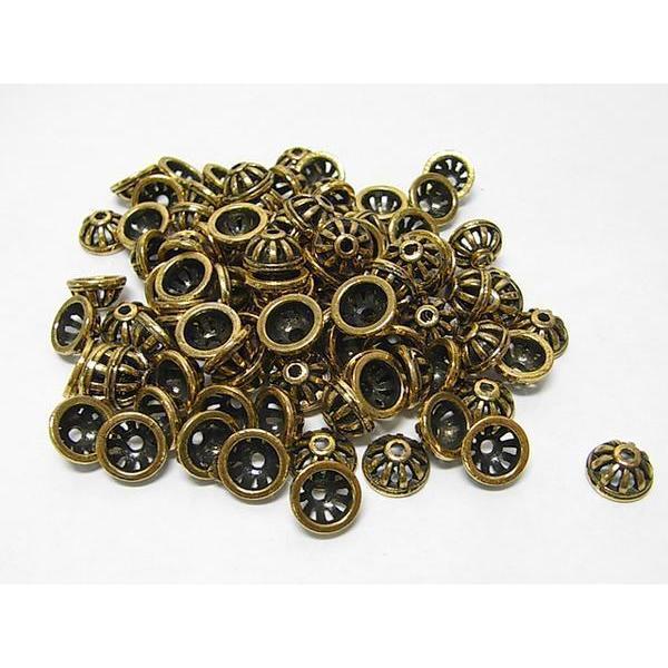 チベタン 座金 シンプル 金古美 約10mm 100個セット 6000268☆ |  | 01