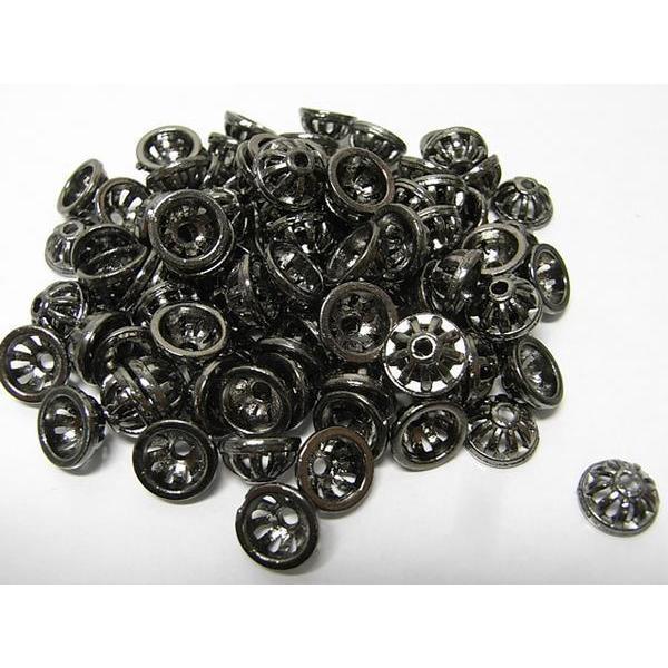 チベタン 座金 シンプル ガンメタ 約10mm 100個セット 6000269☆ |  | 01