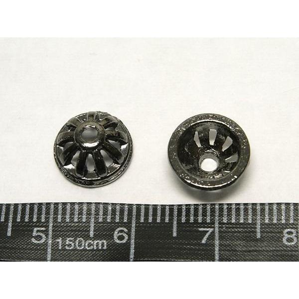 チベタン 座金 シンプル ガンメタ 約10mm 100個セット 6000269☆ |  | 02