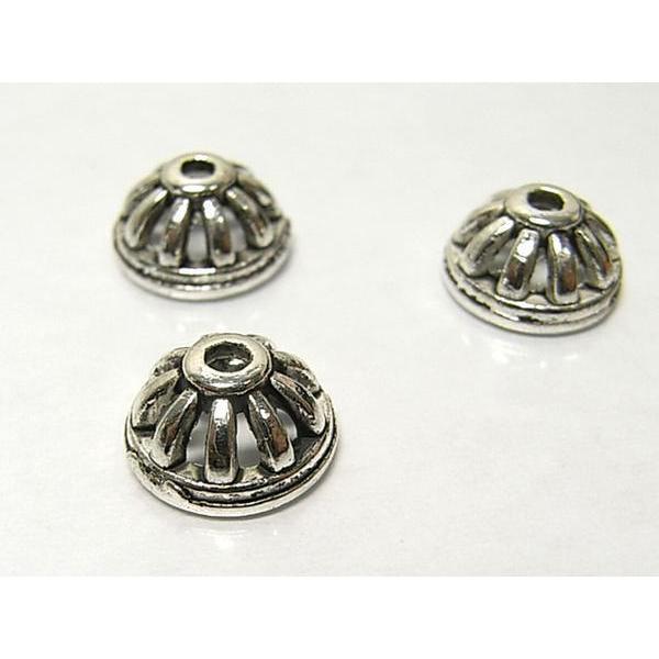 チベタン 座金 シンプル 銀古美 約10mm 100個セット 6000271☆ | 