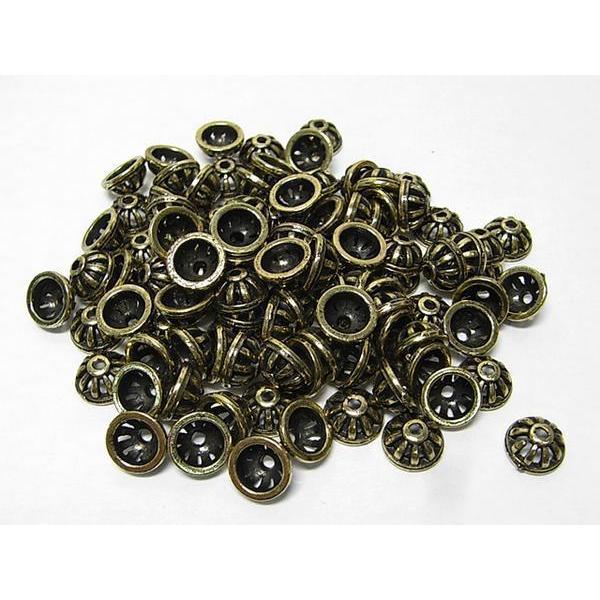 チベタン 座金 シンプル 真鍮古美 約10mm 100個セット 6000272☆ |  | 01