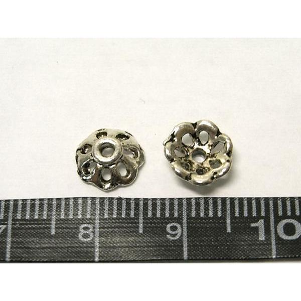 チベタン 座金 シンプル 銀古美 約8mm 100個セット 6000274☆ |  | 02