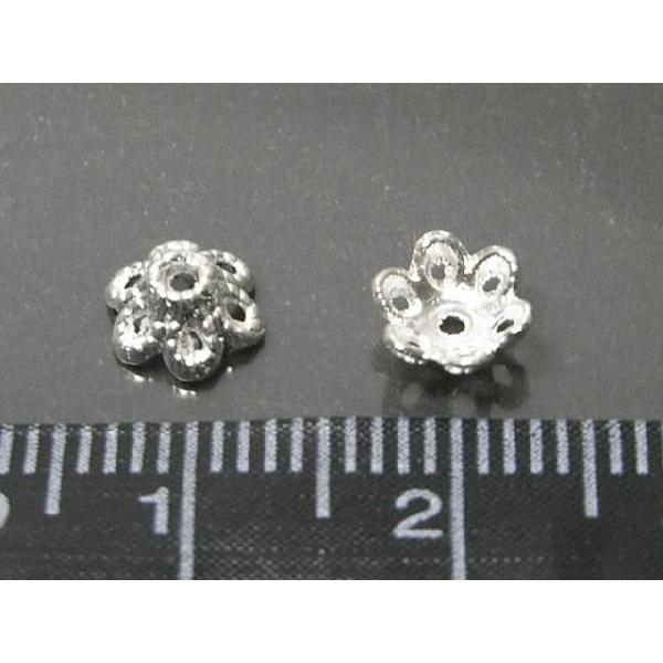チベタン 座金 フラワー 古代銀 約6mm 100個セット 6000283☆ |  | 03