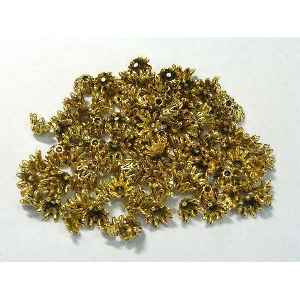 チベタン 座金 ベル 金古美 約6mm 100個セット 6000285☆ |  | 01