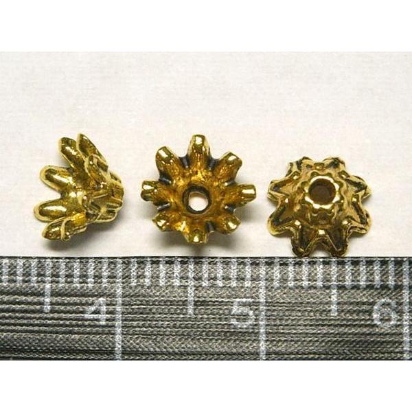 チベタン 座金 ベル 金古美 約6mm 100個セット 6000285☆ |  | 02