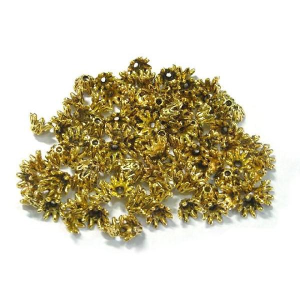 チベタン 座金 ベル 金古美 約6mm 100個セット 6000285☆ |  | 03