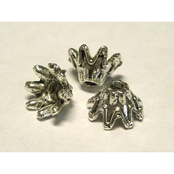 チベタン 座金 ベル 銀古美 約6mm 100個セット 6000286☆ | 