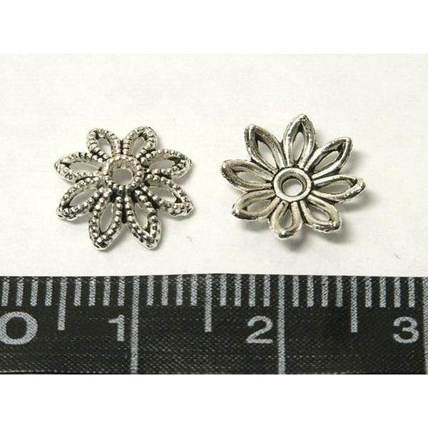 チベタン 座金 花 銀古美 約12mm 100個セット 6000293☆ |  | 02