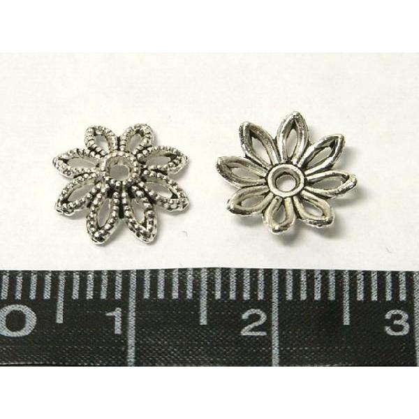 チベタン 座金 花 銀古美 約12mm 100個セット 6000293☆ |  | 03