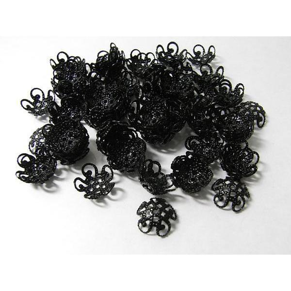 フラワーキャップ 座金 ブラック 約10mm 50個セット 6000301 | 