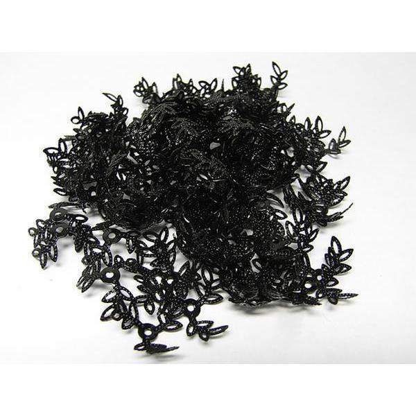 リーフキャップ 座金 ブラック 約10mm 50個セット 6000302☆ | 