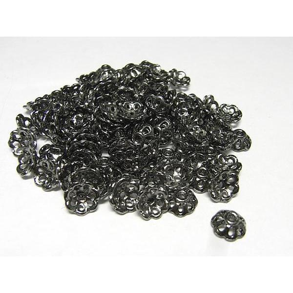 チベタン 座金 ガンメタ 約8mm 100個セット 6000323☆ | 