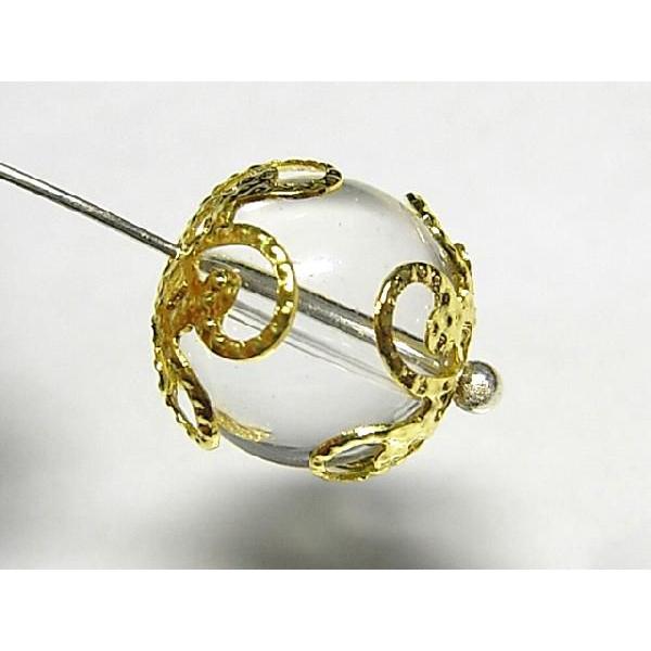 ビーズキャップ唐草 ゴールド 約10mm 50個セット 6000343☆ |  | 03