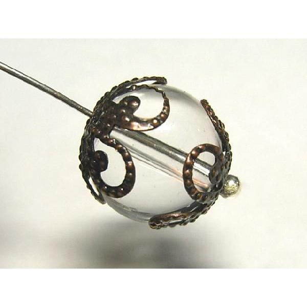 ビーズキャップ唐草 銅古美 約10mm 50個セット 6000345☆ |  | 03