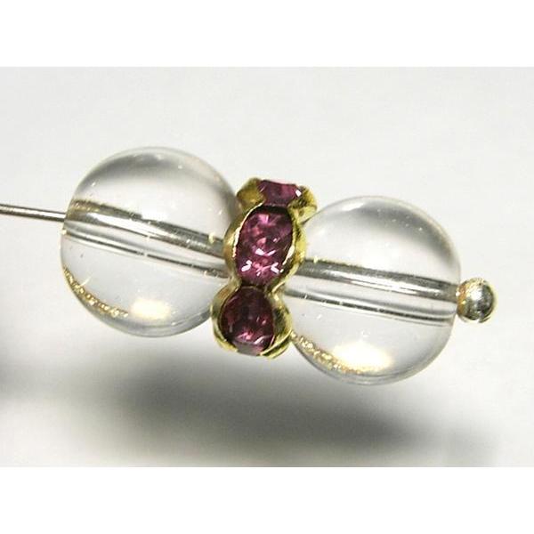 波ロンデル ゴールド×ローズカラー 約8mm 100個セット 6000364☆ |  | 02