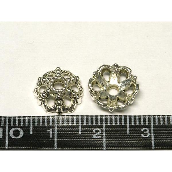 チベタン 座金 フラワー 銀古美 約10mm 約100個 6000455☆ |  | 01