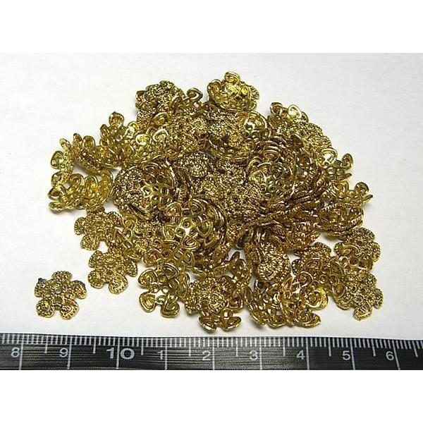 チベタン 座金 約12mm 唐草 ゴールド 100個セット 6000629☆ |  | 01