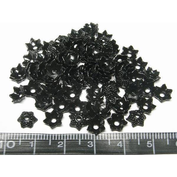 チベタン 座金 シースター ブラック 約6mm 100個セット 6000655☆ |  | 01