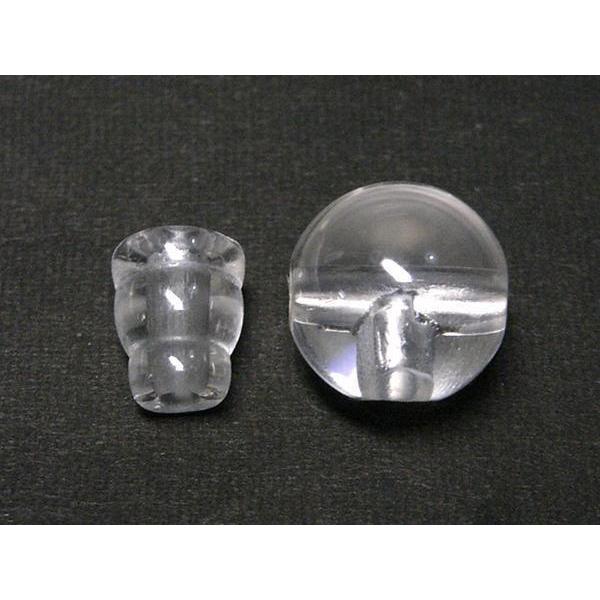 念珠パーツ Tホール 親玉 約12mm ボサセット 水晶 6000704 |  | 01