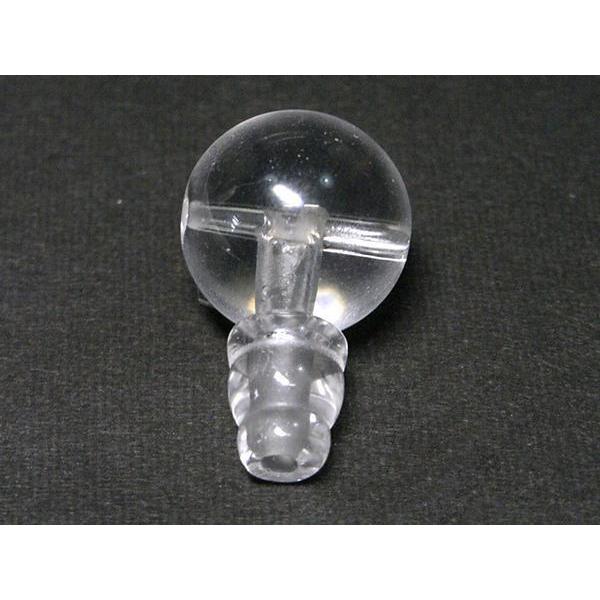 念珠パーツ Tホール 親玉 約14mm ボサセット 水晶 6000705 | 