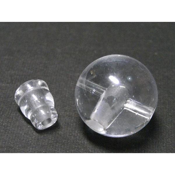 念珠パーツ Tホール 親玉 約16mm ボサセット 水晶 6000706 |  | 01