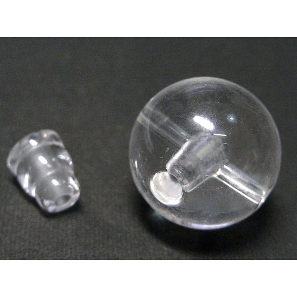 念珠パーツ Tホール 親玉 約18mm ボサセット 水晶 6000707 |  | 01