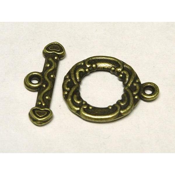 マンテル エスニック 真鍮古美 約13×17mm 10ペア 6000786☆ | 