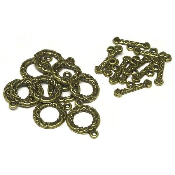 マンテル エスニック 真鍮古美 約13×17mm 10ペア 6000786☆ |  | 03