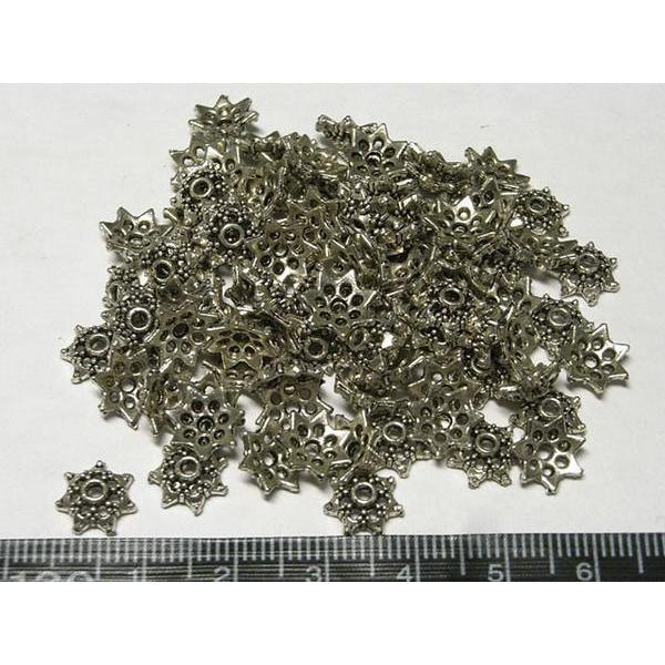 チベタン座金 スター 銀古美 約9mm 20個 6000830☆ |  | 01