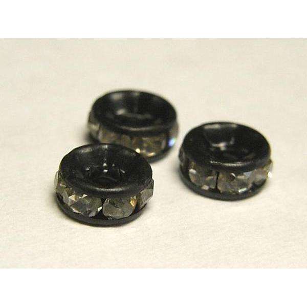 平ロンデル ブラック 約5mm 50個セット 6000929☆ | 