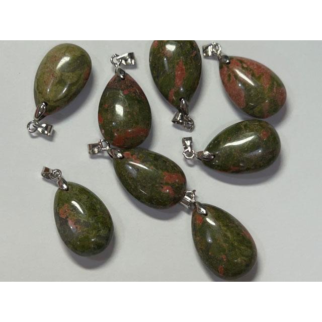 ユナカイト しずく型 ペンダントトップ 天然石 6001971 |  | 03