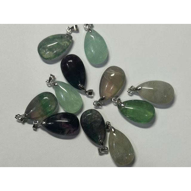 フローライト しずく型 ペンダントトップ 天然石 6001973 |  | 02