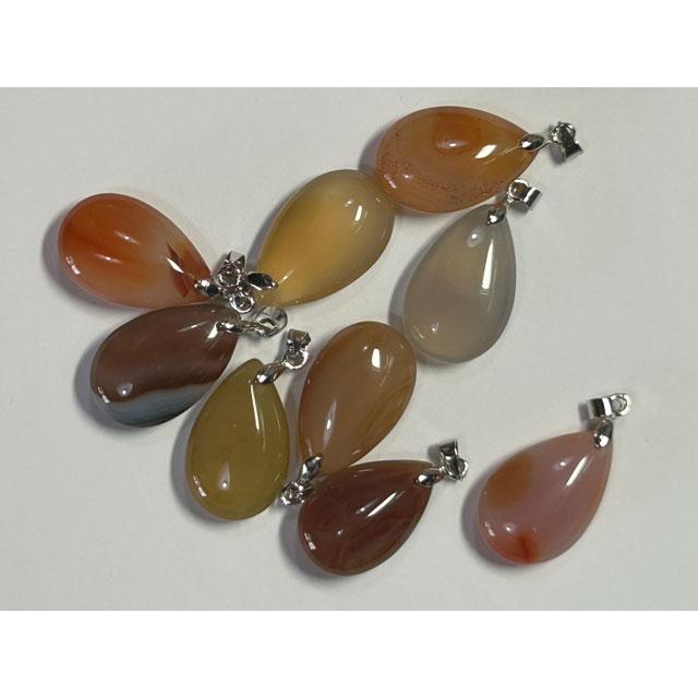 バンデットアゲート しずく型 ペンダントトップ 天然石 6001981 |  | 02