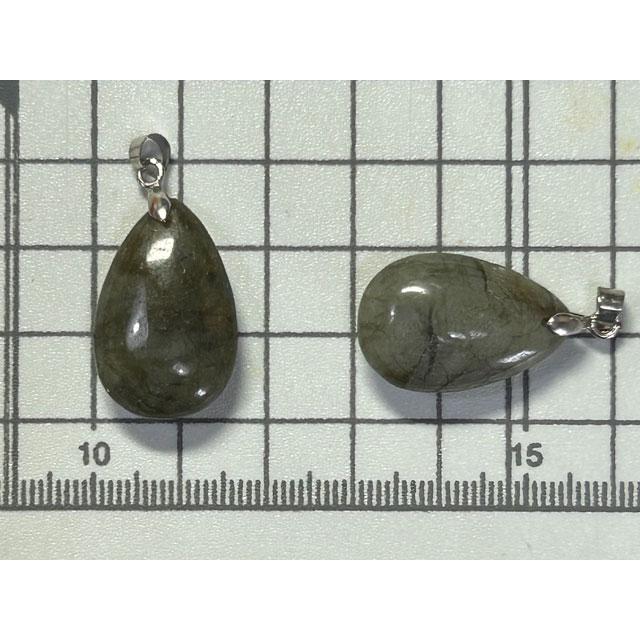 モスアゲート しずく型 ペンダントトップ 天然石 6001983 |  | 01