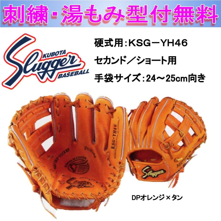 久保田スラッガー 硬式用グラブ（内野手用・右投げ）KSG-YH46 刺繍無料