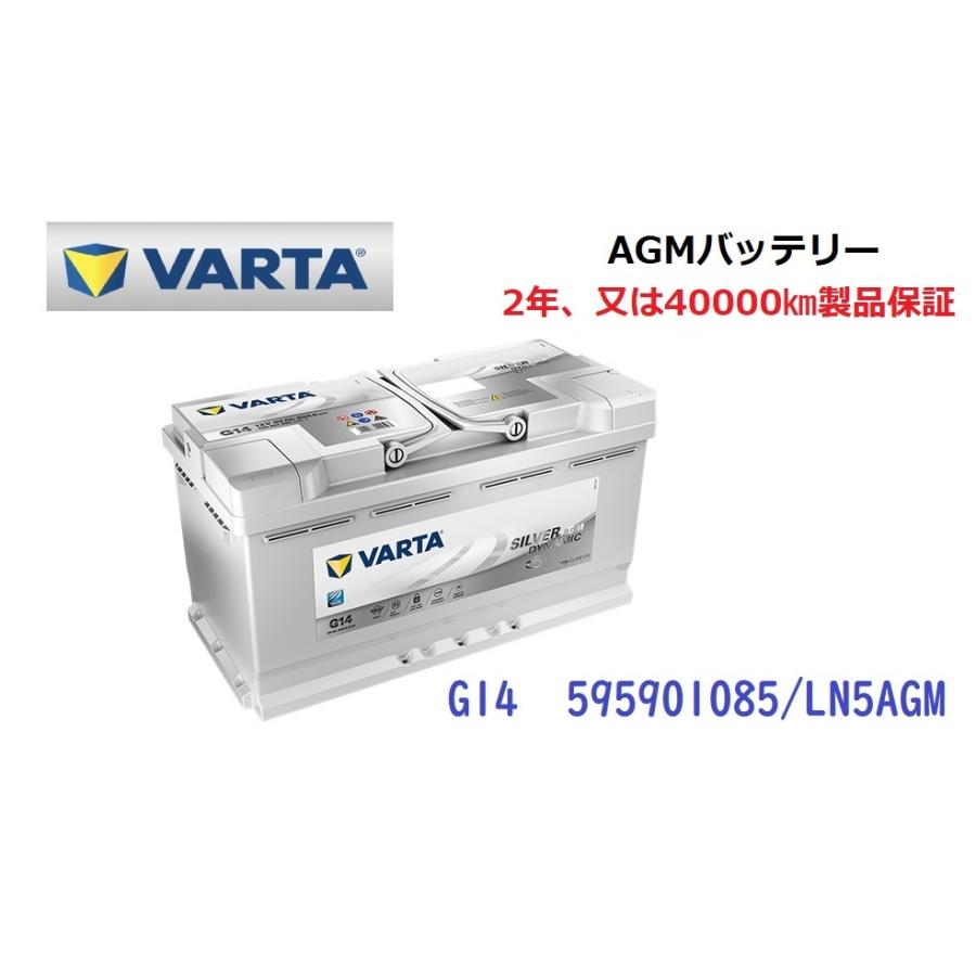 VARTA アウディA4 8W 高性能 AGM バッテリー SilverDynamic AGM VARTA