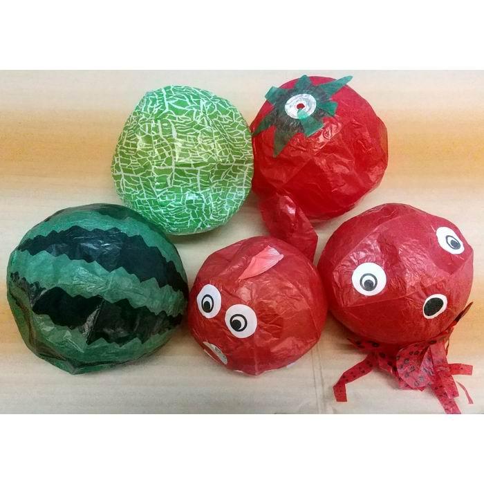 紙風船 5種類 ( 金魚 たこ すいか メロン トマト ) 和風 懐かしい