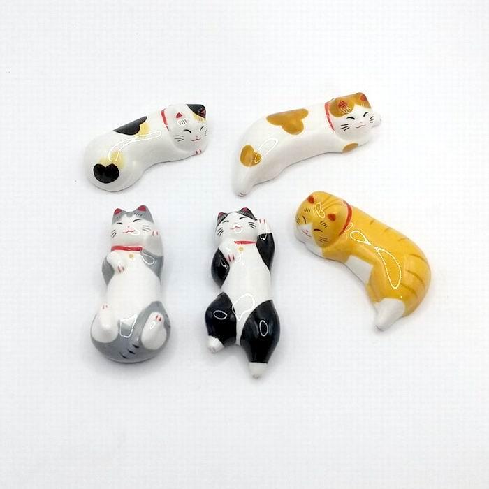 うたたね猫箸置きセット 9492 和風 雑貨 人形 置き物 インテリア