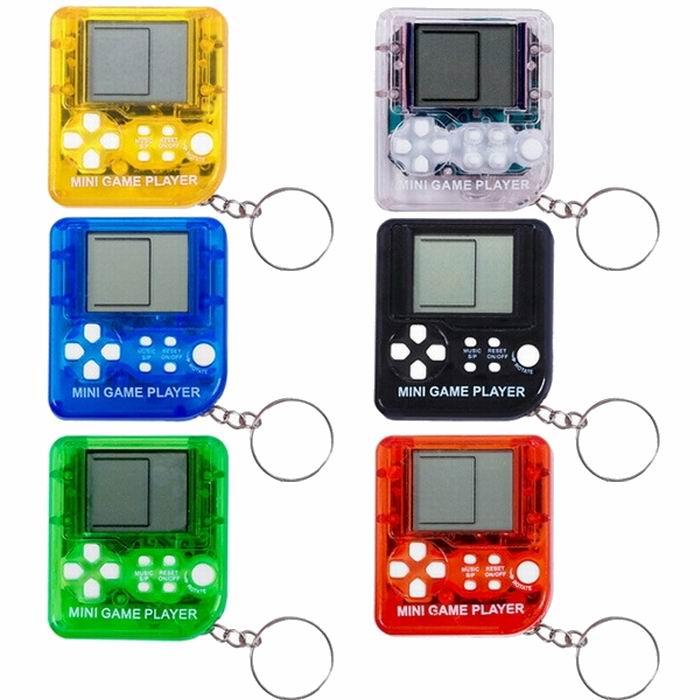 レトロミニゲームキーホルダー 単品販売 カラー全6種 (赤・青・黄・緑