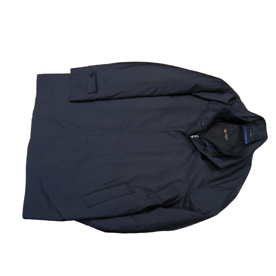限定品 THISTLE 日本製 国内縫製 超軽量スタンドカラーコート ショート丈 ネイビー ダウンライナー 定番モデル まるで”桃”のような肌触りの生地 撥水加工 【HOV1435733477】(50193円)